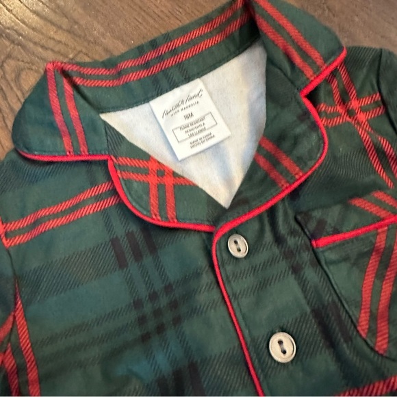 Magnolia Joanna Gaines Hearth & Hand Tartan Kids Holiday / Christmas Pajama Set - Picture 2 of 8